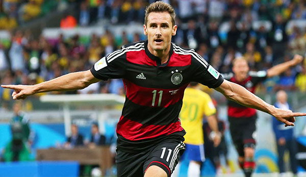 DFB Panini 2010 WM 10 Miroslav Klose Torjubel Alle 4 Sticker  FC Bayern München 